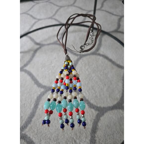 Boho Colorful Beaded Nexklace New - Picture 4 of 4